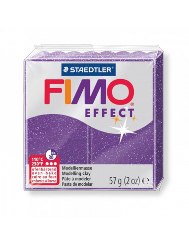 FIMO EFFECT ΛΙΛΑ  GLITTER 56G