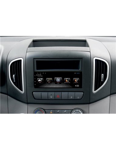 POWERTECH ηχοσύστημα αυτοκινήτου PT-1334 με οθόνη αφής 6.9", Bluetooth/WiFi/GPS/USB