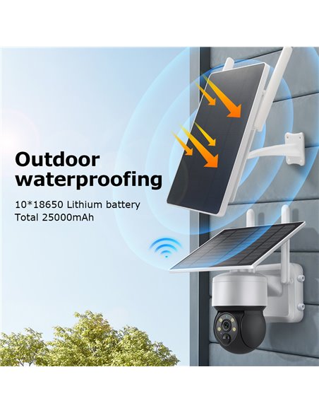 SECTEC ηλιακό router ST-SR09, 4G LTE, 150Mbps, 15000mAh, IP66