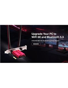 MERCUSYS κάρτα δικτύου MA86XE, AXE5400, Wi-Fi 6E, Bluetooth, PCIe, V.2.0