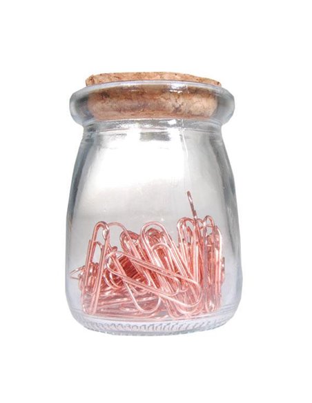 Συνδετήρες Νο 3 ροζ χρυσό 2,8εκ. 45τεμ.