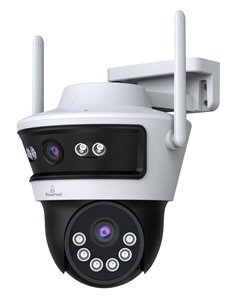 POWERTECH smart κάμερα PT-1340, 3MP, dual lens, WiFi, PTZ, SD, IP65