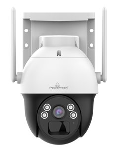 POWERTECH smart ηλιακή κάμερα PT-1341, 4MP, WiFi, PTZ, SD, IP66