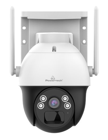 POWERTECH smart ηλιακή κάμερα PT-1341, 4MP, WiFi, PTZ, SD, IP66