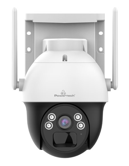 POWERTECH smart ηλιακή κάμερα PT-1341, 4MP, WiFi, PTZ, SD, IP66