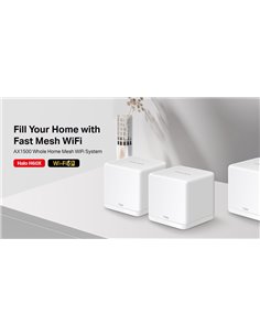 MERCUSYS Mesh WiFi 6 System Halo H60X, 1500Mbps Dual Band, 3τμχ, V.1.0