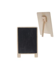 Πινακίδα μαυροπίνακα ξύλινη σε φυσικό χρώμα Υ13,5x9εκ.