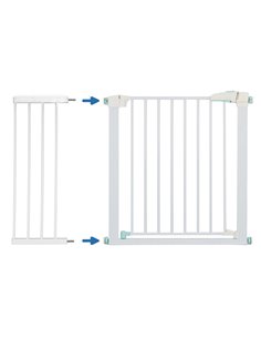 C-TECH προέκταση προστατευτικής πόρτας HUH-0196, μεταλλική, 28cm, λευκή