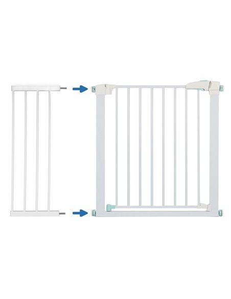 C-TECH προέκταση προστατευτικής πόρτας HUH-0196, μεταλλική, 28cm, λευκή