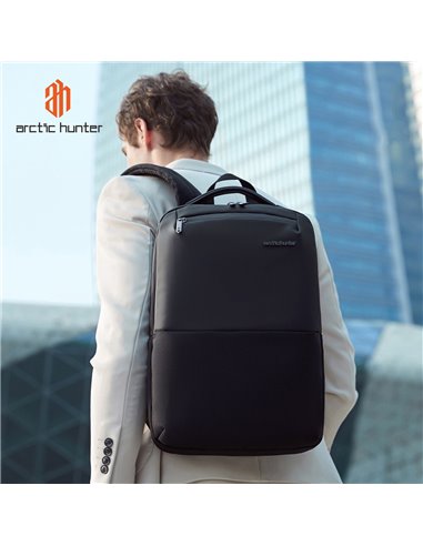 ARCTIC HUNTER τσάντα πλάτης B00681 με θήκη laptop 15.6", 11L, μαύρη