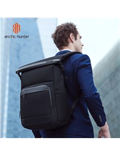ARCTIC HUNTER τσάντα πλάτης B00684 με θήκη laptop 15.6", 18.5L, μαύρη