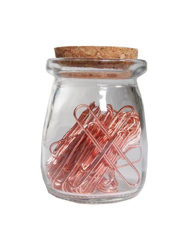 Συνδετήρες Νο 5 ροζ χρυσό 5εκ. 50τεμ.