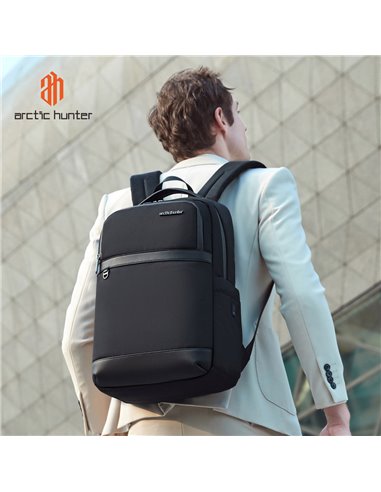 ARCTIC HUNTER τσάντα πλάτης B00670 με θήκη laptop 15.6", 15L, γκρι