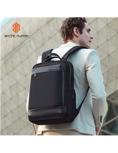 ARCTIC HUNTER τσάντα πλάτης B00672 με θήκη laptop 15.6", 15L, μαύρη