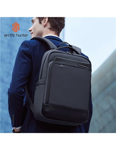 ARCTIC HUNTER τσάντα πλάτης B00672 με θήκη laptop 15.6", 15L, γκρι