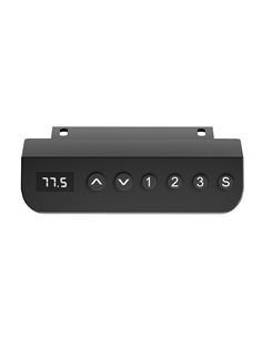 BRATECK ηλεκτρικό γραφείο S12-22RE-B με ρυθμιζόμενο ύψος, 120x60x72~114cm, μαύρο