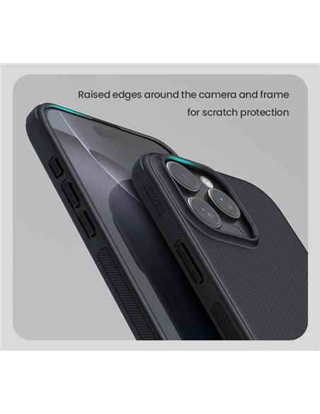 NILLKIN θήκη Super Frosted Shield Pro για iPhone 16 Pro, μαύρη