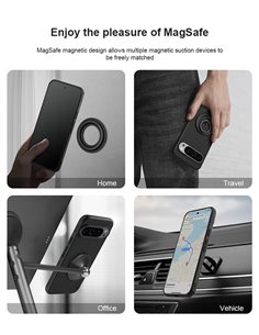 NILLKIN θήκη Super Frosted Shield Pro Magnetic για Google Pixel 9/9 Pro, μαύρη