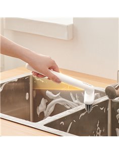 ECOCO βούρτσα καθαρισμού E24027, περιστρεφόμενη, 21x10x4.3cm, λευκή