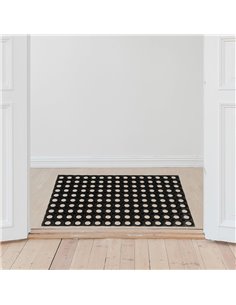 HOME USE πατάκι εισόδου HUH-0209, αντιολισθητικό, καουτσούκ, 60x40cm, 16mm πάχος, μαύρο