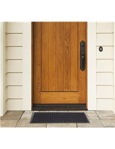 HOME USE πατάκι εισόδου HUH-0210, αντιολισθητικό, καουτσούκ, 90x60cm, 8mm πάχος, μαύρο