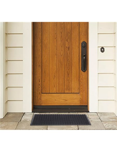 HOME USE πατάκι εισόδου HUH-0210, αντιολισθητικό, καουτσούκ, 90x60cm, 8mm πάχος, μαύρο