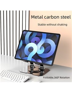 POWERTECH επιτραπέζια βάση για tablet PT-1355 έως 16", foldable, μαύρη