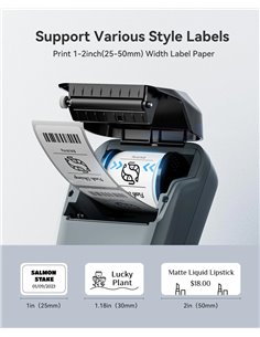 NIIMBOT smart θερμικός εκτυπωτής ετικετών B1, 203dpi, Bluetooth, μπλε