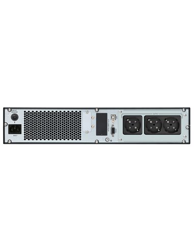 POWERTECH UPS On Line PT-1357 για rack 2U, με οθόνη, 1000VA/900W, 3x Schuko output