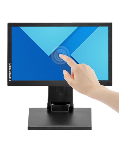 POWERTECH οθόνη αφής PT-1367, IPS LED, 15.6" 1920x1080, HDMI/VGA/USB, μαύρη