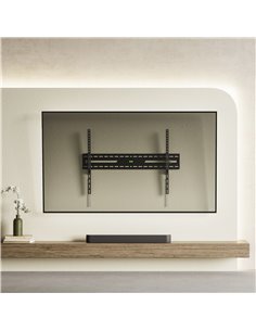 POWERTECH επιτοίχια βάση τηλεόρασης PT-1368, 43-100", έως 75kg, ρυθμιζόμενη κλίση