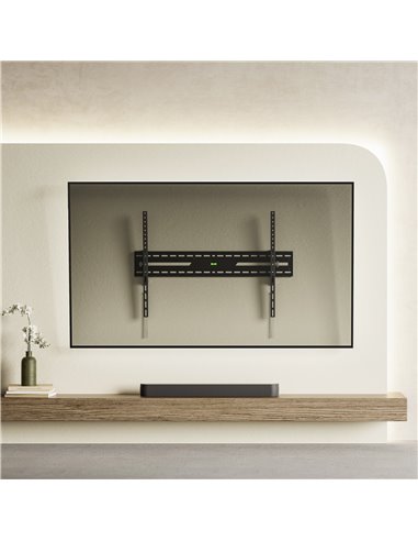 POWERTECH επιτοίχια βάση τηλεόρασης PT-1368, 43-100", έως 75kg, ρυθμιζόμενη κλίση