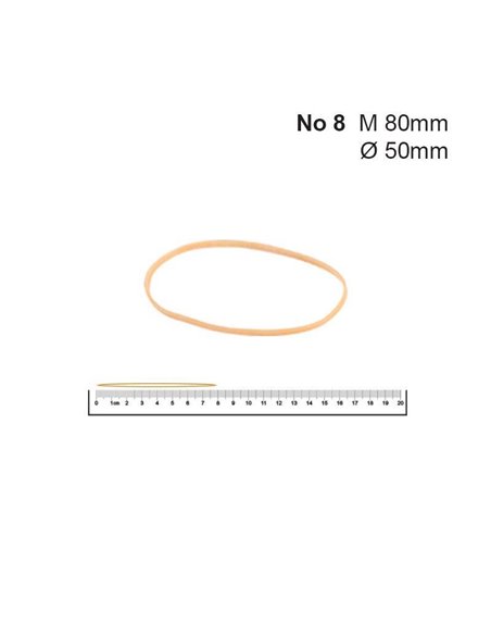 Λάστιχα Νο 8 50 Øx1.4x1.4χιλ. (1kg)