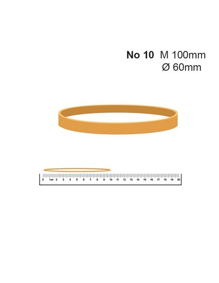 Λάστιχα Νο 10 63 Øx1.4x5χιλ. (100gr) πλατύ