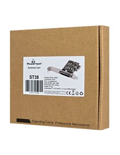 POWERTECH κάρτα επέκτασης PCIe σε 1x parallel ST38, 1MB, 85x60mm