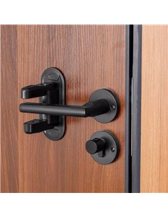 Ασφάλεια πορτών & ντουλαπιών AG442E, 5x12cm, μαύρη