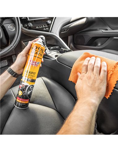 MOJE AUTO σπρέι γυαλίσματος πλαστικών αυτοκινήτου 19-009E, βανίλια, 750ml