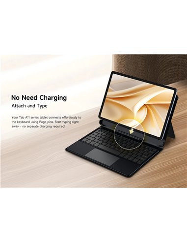 ULEFONE θήκη προστασίας με πληκτρολόγιο UAS27 για tablet Tab A11 series, μαύρο