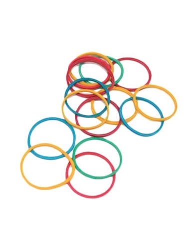 Λαστιχάκια χρωματιστά  Ø2,5εκ. 40γρ. σε blister
