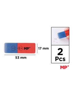 MP γόμα PG191 για μολύβι & στυλό, 17x53mm, 2τμχ