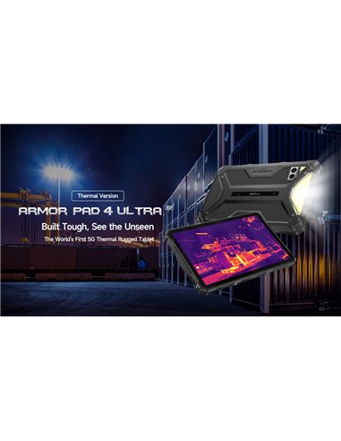 ULEFONE tablet Armor Pad 4 Ultra Thermal, 10.36", 8/256GB, 11800mAh, IP68/IP69K, 5G, μαύρο