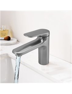 BRUNO μπαταρία νιπτήρα M11570-235C, αναμεικτική, ασημί