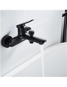 BRUNO μπαταρία τοίχου μπάνιου M31570-235H, αναμεικτική, μαύρη