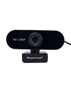 POWERTECH web camera PT-1382, 2MP, 1080p FHD, ρυθμιζόμενη εστίαση, 1.5m, μαύρη
