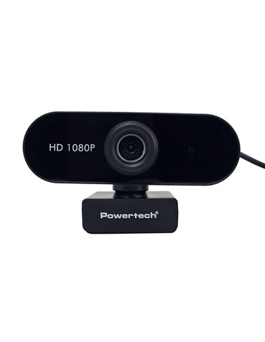 POWERTECH web camera PT-1382, 2MP, 1080p FHD, ρυθμιζόμενη εστίαση, 1.5m, μαύρη