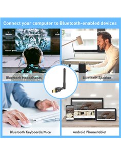 POWERTECH USB Bluetooth 5.4 αντάπτορας PT-1385 με εμβέλεια έως 100m