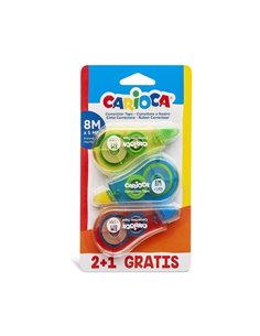 Carioca διορθωτική ταινία 8μ. σε blister 2+1