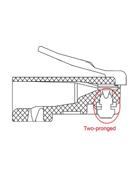 GOOBAY βύσμα RJ45 72500, CAT 5e UTP, διάφανο, 10τμχ