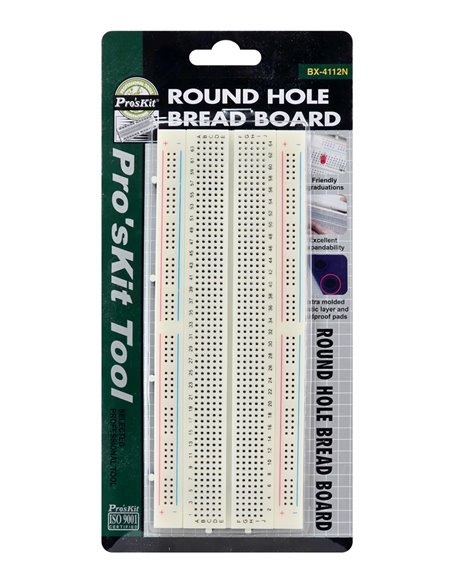 PROSKIT breadboard BX-4112N 840 θέσεων, 64x171mm