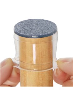 HOME USE προστατευτικές τάπες επίπλων HUH-0225, 32-37mm, διάφανες, 24τμχ